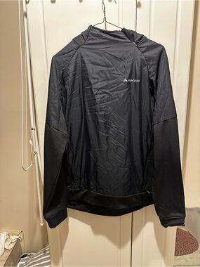 Macpac Black Lightweight Hooded Shell Pullover